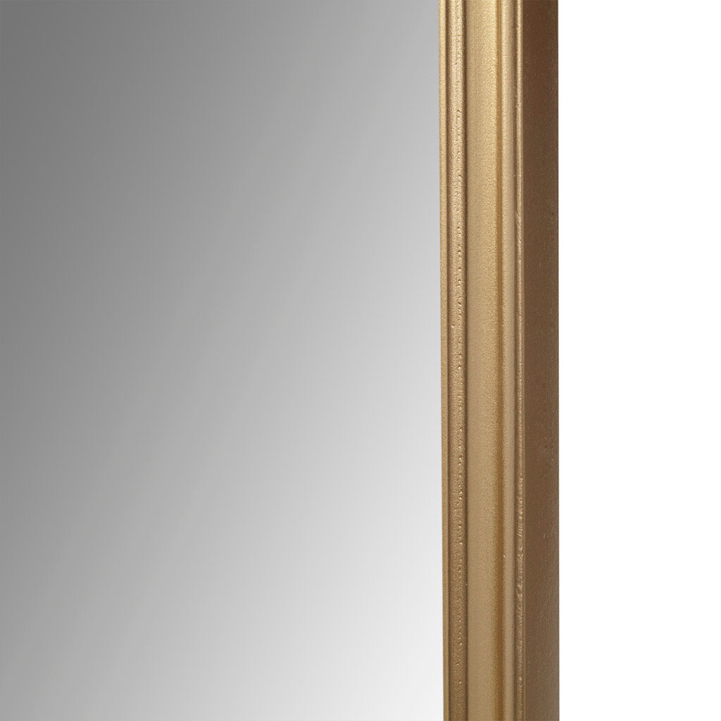 Gold Scalloped Wood Wall Mirror