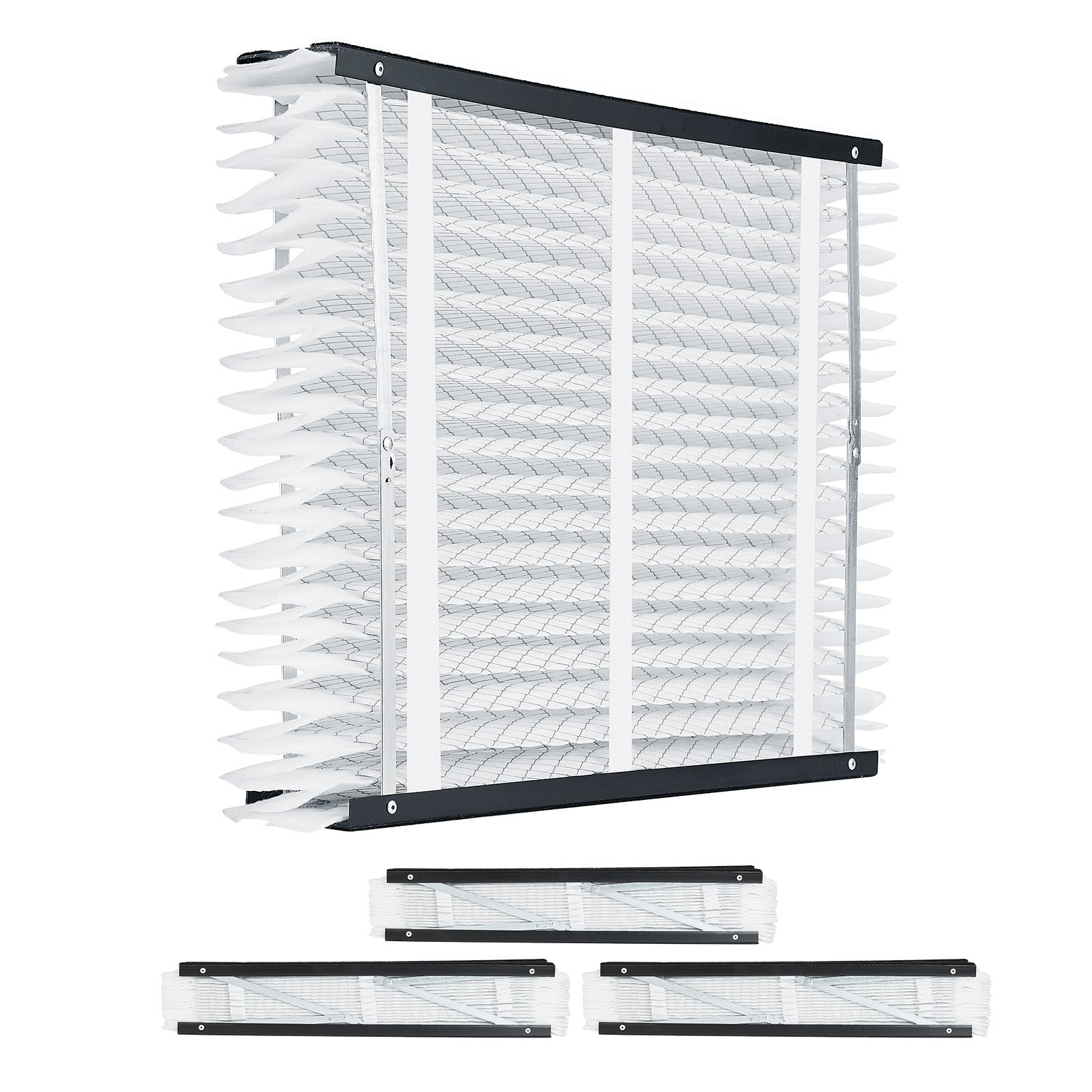 Air Filters MERV 11 Electrostatic Pleated HVAC Furnace Filter 4-Pack 20 x 25 x 4