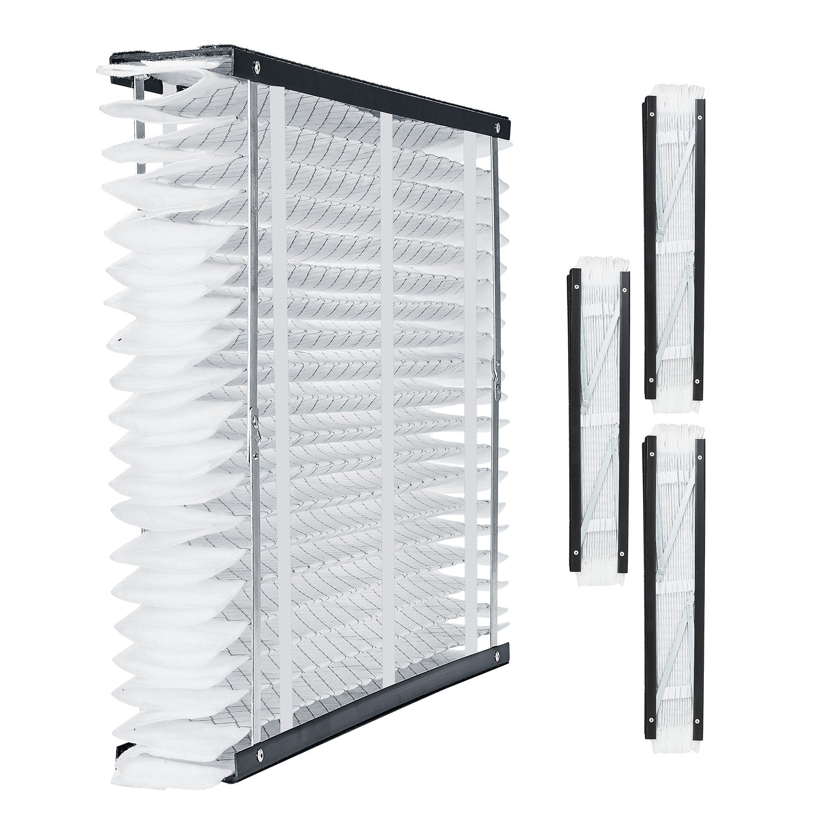 Air Filters MERV 11 Electrostatic Pleated HVAC Furnace Filter 4-Pack 20 x 25 x 4