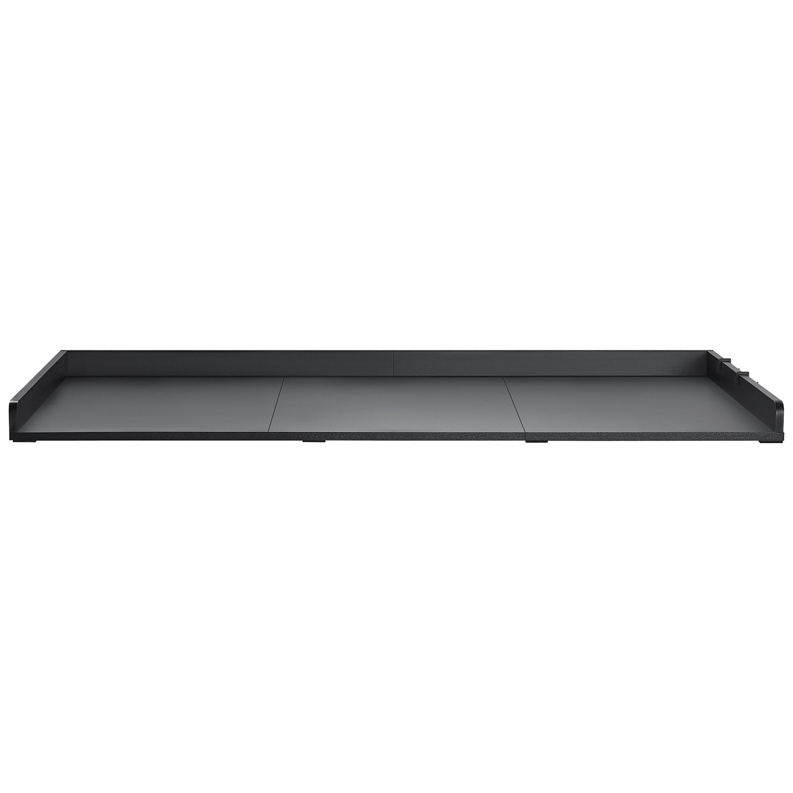 Washer Dryer Countertop, 27.5" Depth x 54" Width, Washer Dryer Wood Top for Laundry Room Organization with Edge Rails (Black)