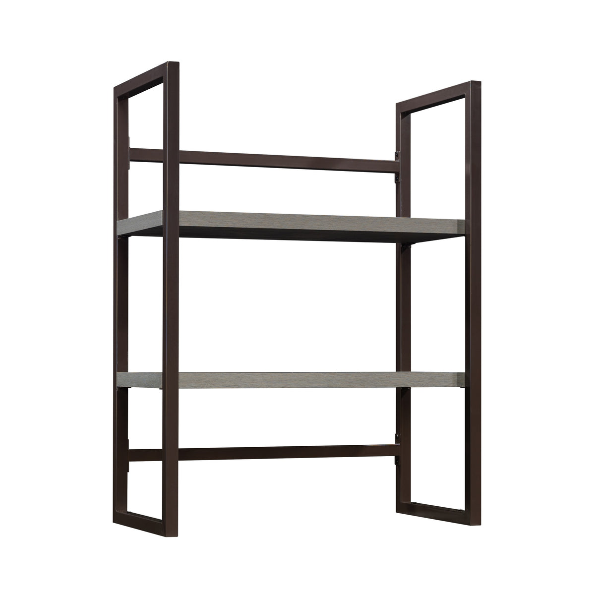 Library Hutch with Modern Design, Brown finish