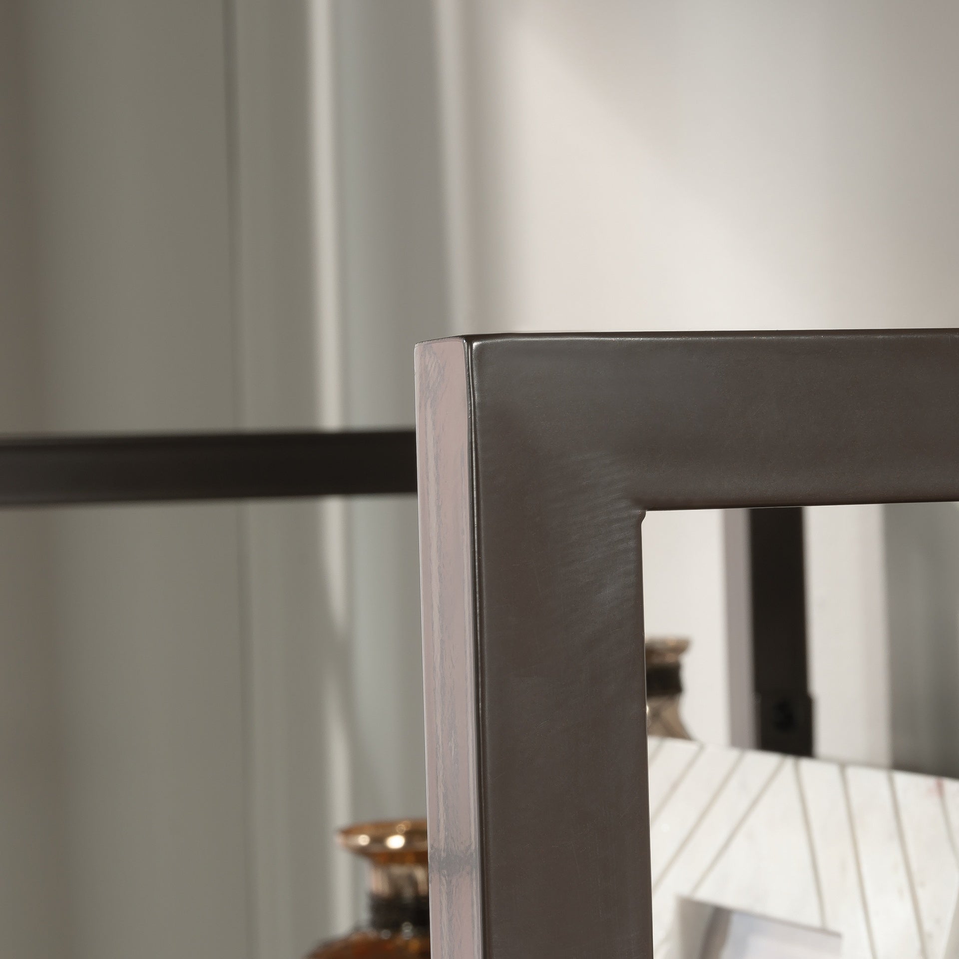 Library Hutch with Modern Design, Brown finish