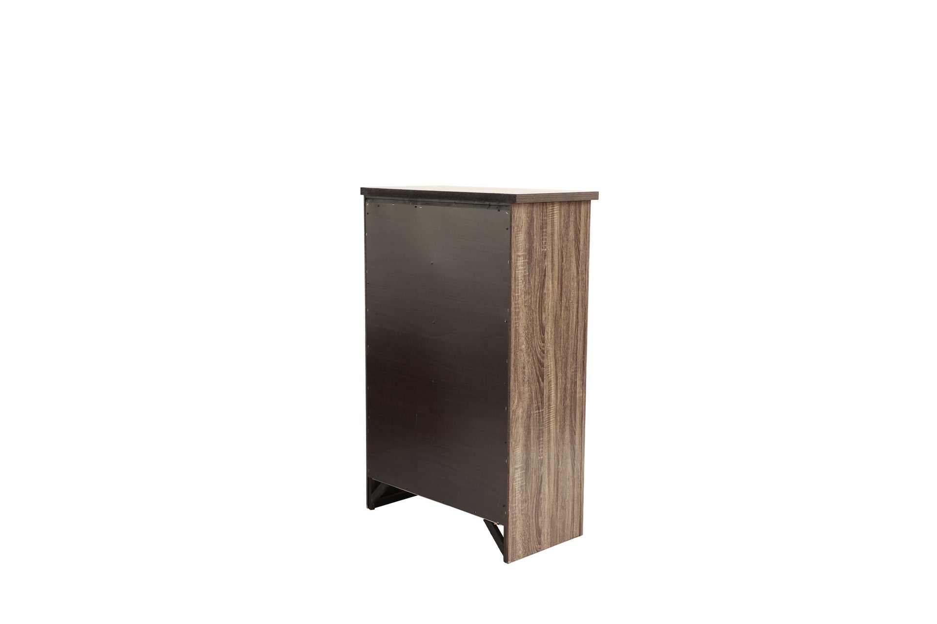 Natural Finish Striking Wooden 1pc Chest Of Drawers Storage Bedroom Furniture Rustic Gray Oak / Brown Finish