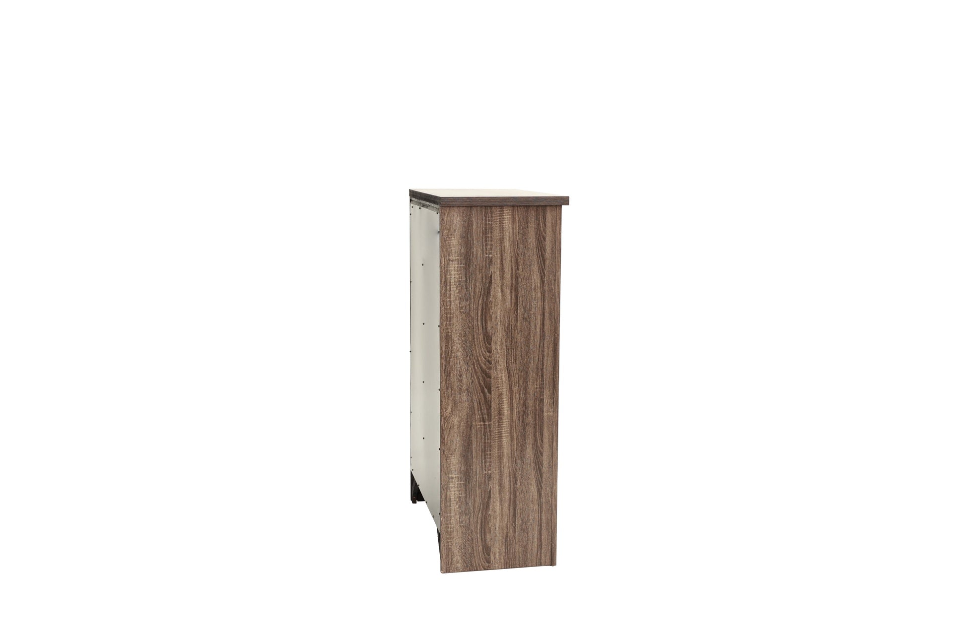 Natural Finish Striking Wooden 1pc Chest Of Drawers Storage Bedroom Furniture Rustic Gray Oak / Brown Finish