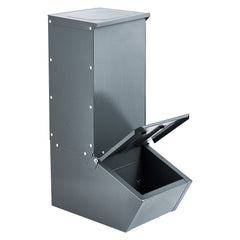 Hog Feeder 2.2 Bushel Metal Double Door Pig Feeder Feeding up to 5 Hogs