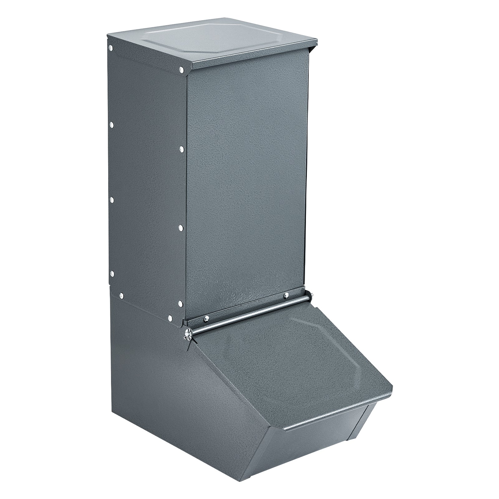 Hog Feeder 2.2 Bushel Metal Double Door Pig Feeder Feeding up to 5 Hogs