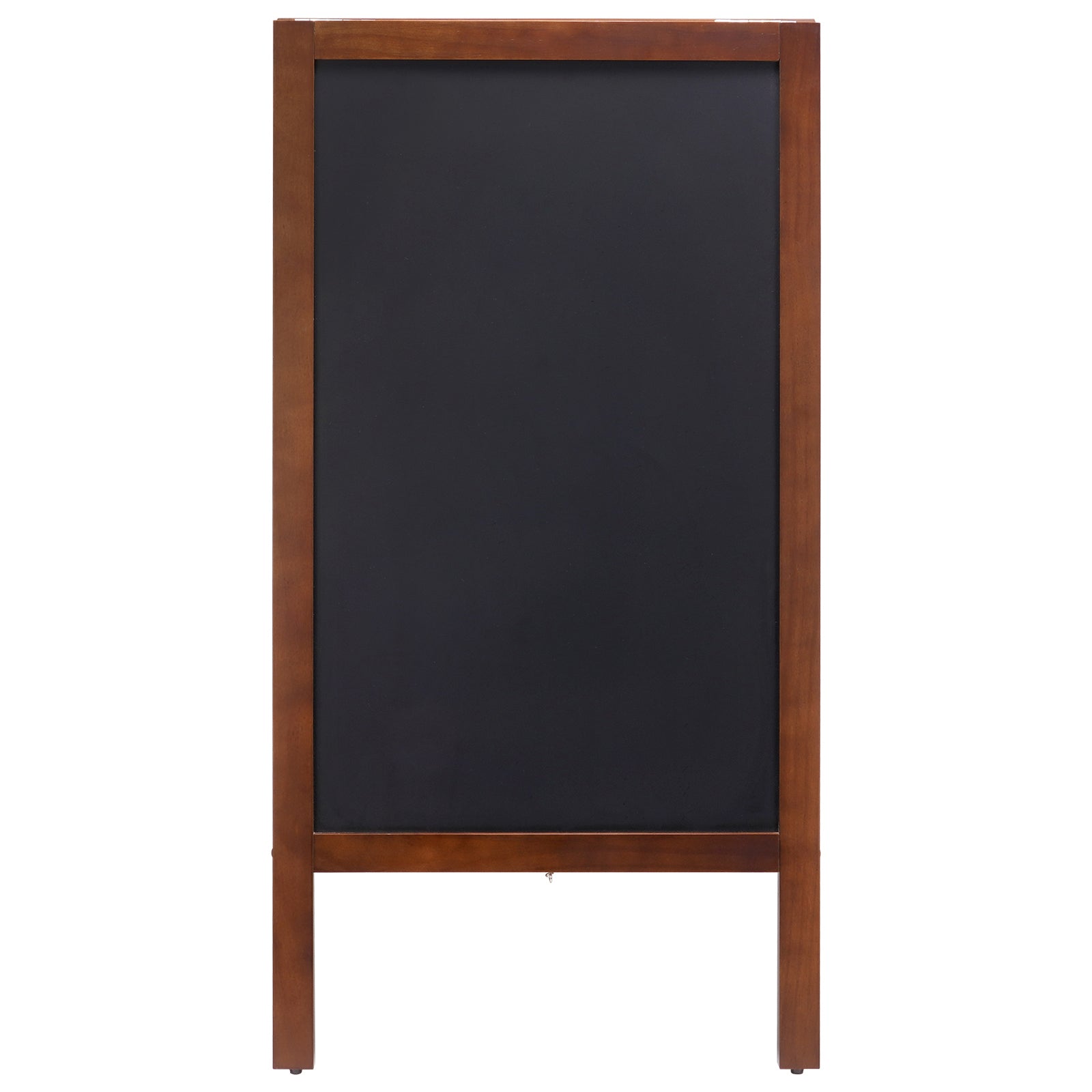A Frame Chalkboard Sign, Double-Sided Sidewalk Signs, Freestanding Vintage Wooden Chalk Board with Chalks & Magnetic Eraser, Rustic Brown Outdoor Sandwich Board, 20"x40", Kitchen Home Wedding