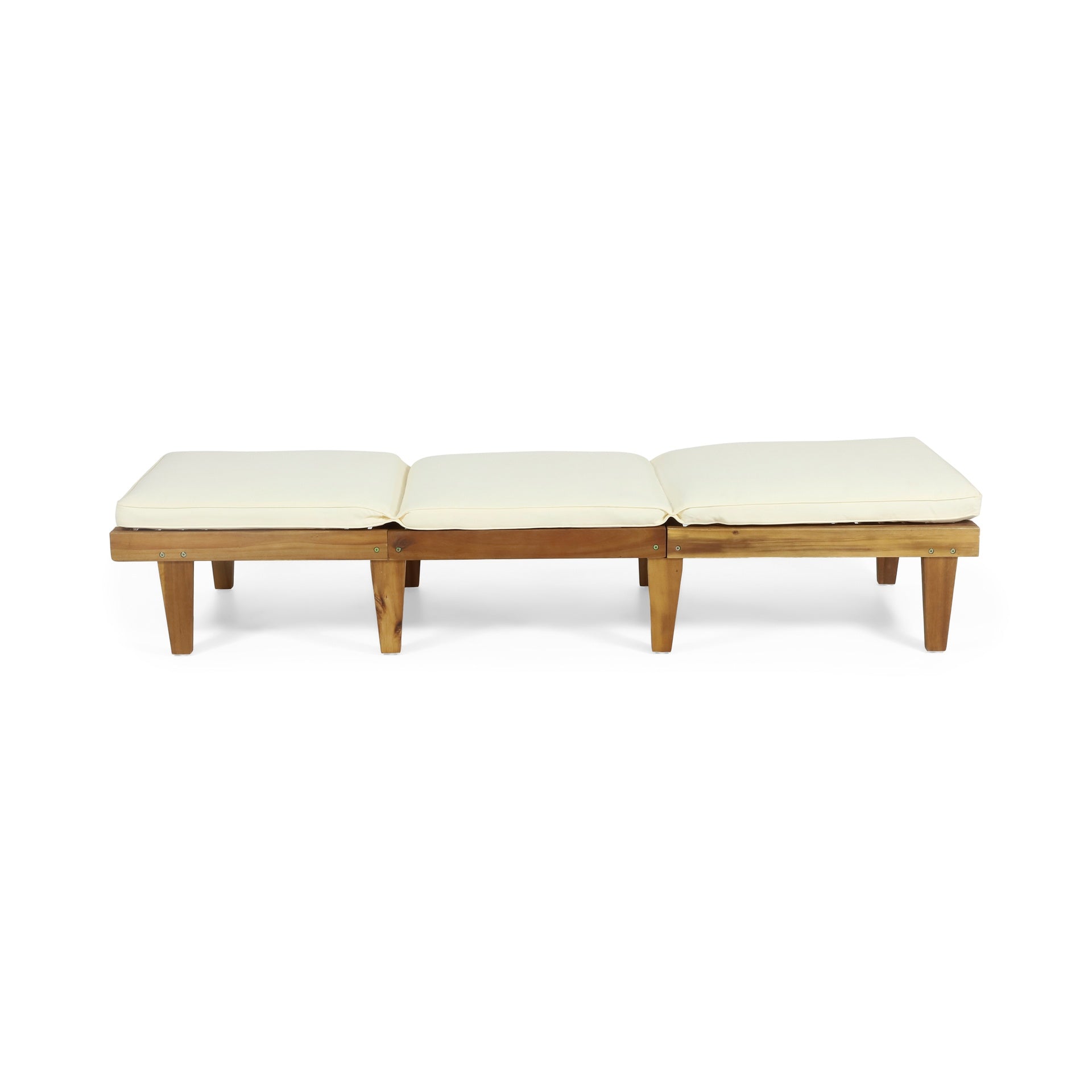 ARIANA KD WOOD CHAISE LOUNGE W/ CUSHION