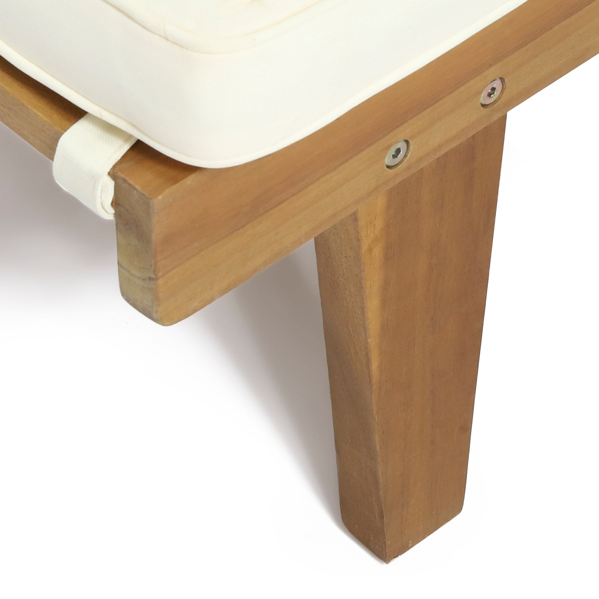 ARIANA KD WOOD CHAISE LOUNGE W/ CUSHION
