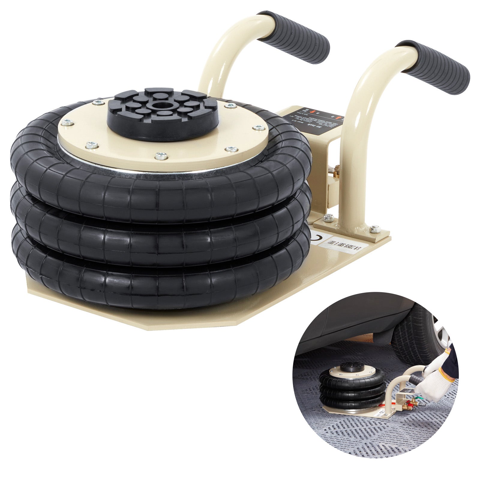 Triple Bag Air Jack 3 Ton/6600 lbs Pneumatic Jack for Car SUV Lifting