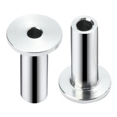 121 Pack T316 Stainless Steel Protector Sleeves for 1/8" Wire Rope Cable Railing, DIY Balustrade T316 Marine Grade, Come with A Free Drill Bit, Silver