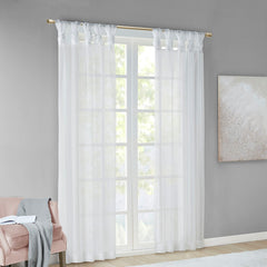 Twist Tab Voile Sheer Window Pair