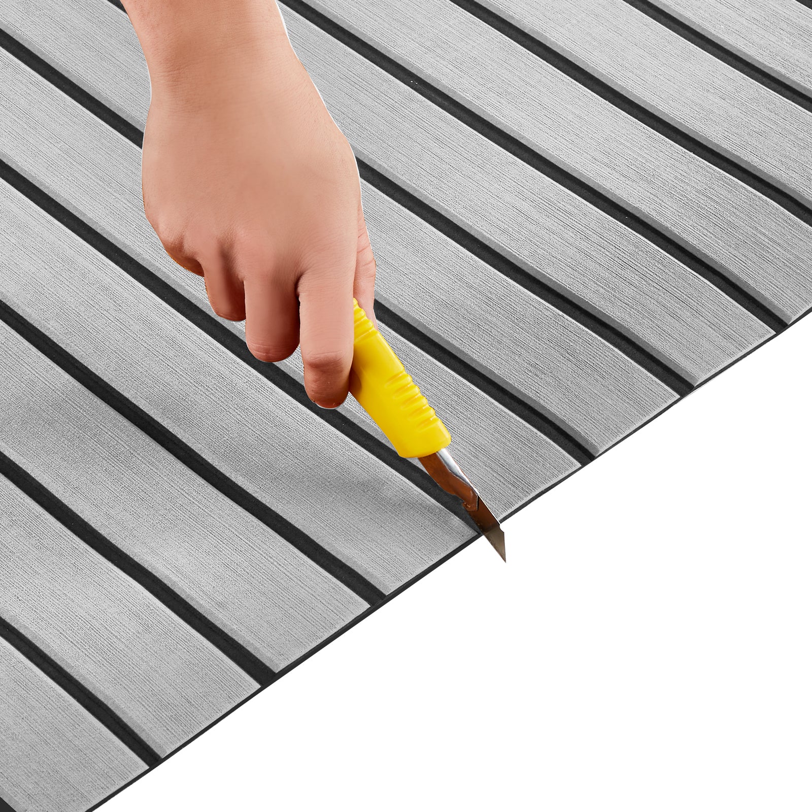 Boat Flooring, EVA Foam Boat Decking 94.5" x 35.4", Non-Slip Self-Adhesive Flooring, 23.2 sq.ft Marine Carpet for Boats, Yacht, Pontoon, Kayak Decking