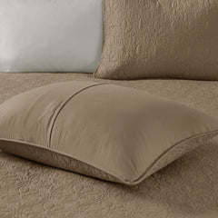 Reversible Bedspread Set Mocha Queen