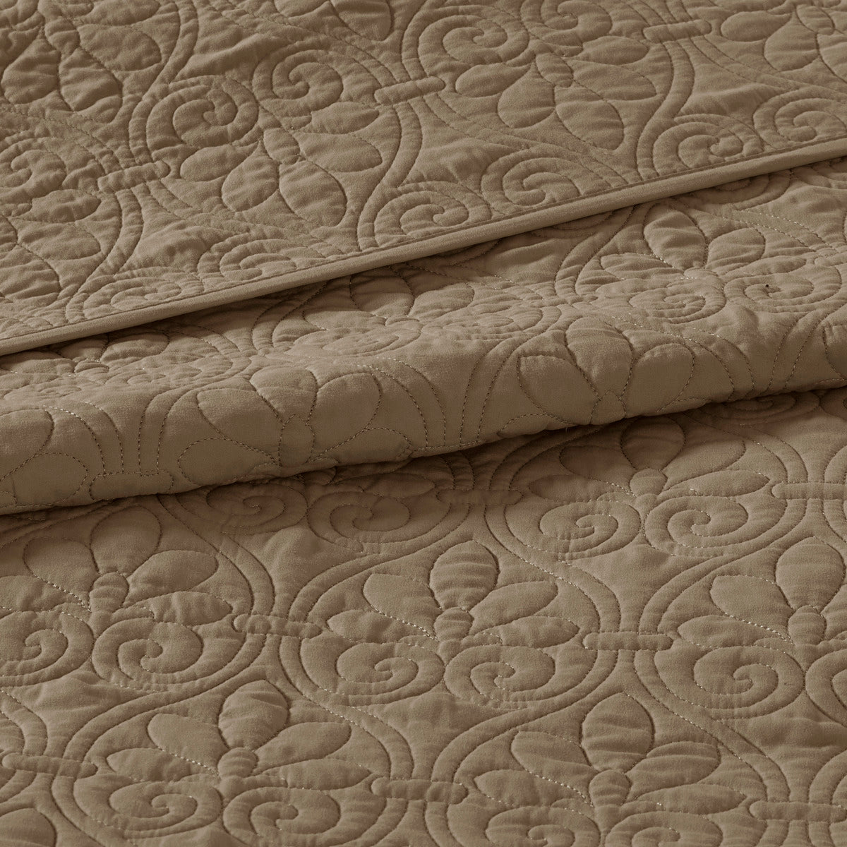 Reversible Bedspread Set Mocha Queen