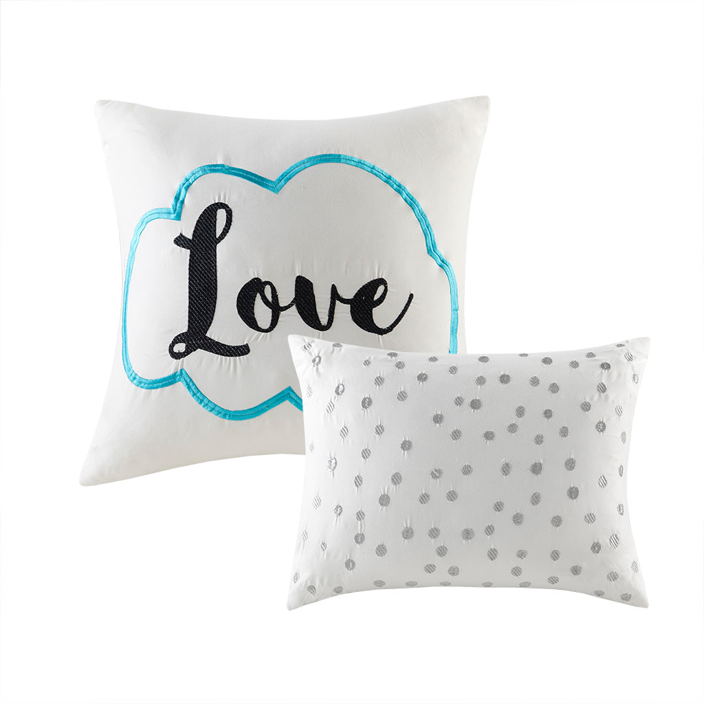 Full/Queen Metallic Printed Comforter Set