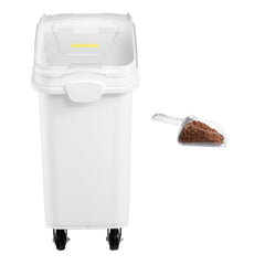 21 Gallon Ingredient Bin with Scoop 400 Cup Ingredient Bin with Sliding Lid Commercial Food Storage for Kitchen