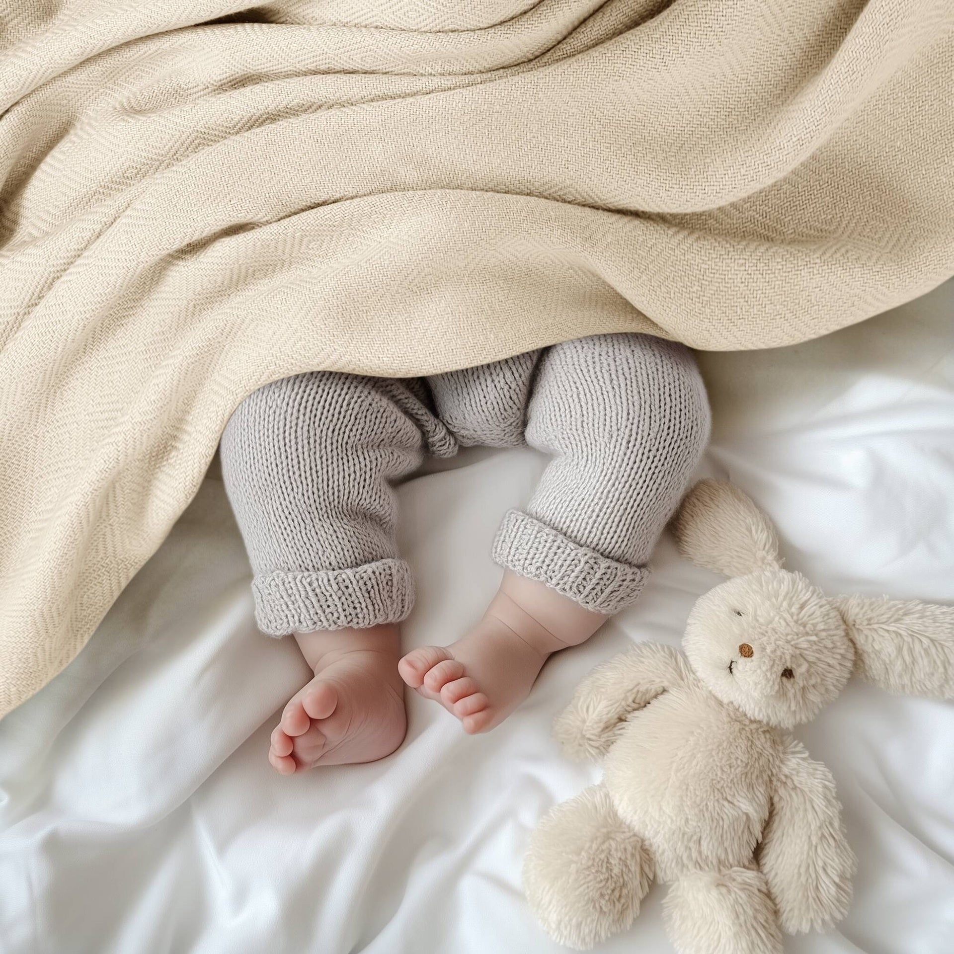1-Piece Twin Rayon from Bamboo Cotton Blanket, Ivory