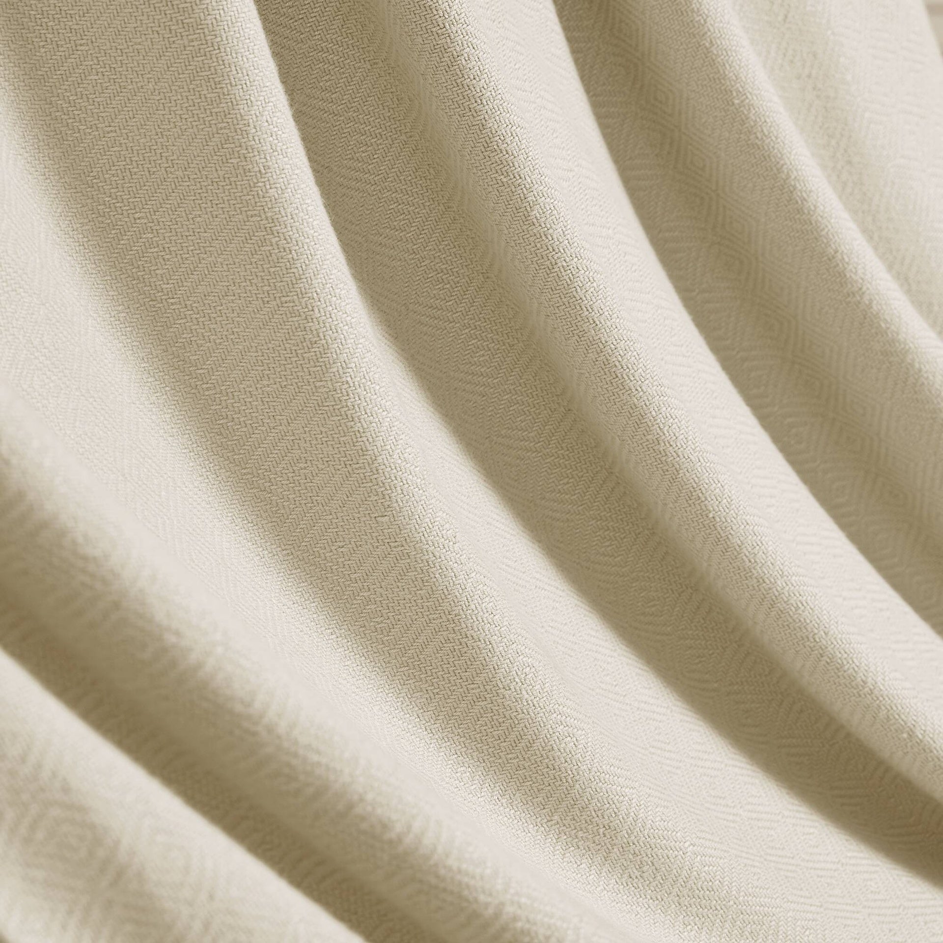 1-Piece Twin Rayon from Bamboo Cotton Blanket, Ivory