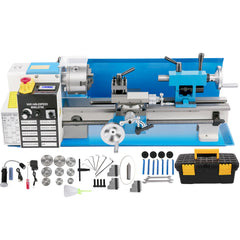 7"X14" Mini Precision Wood Lathe 550W Metal Bench Lathe Turning Machine