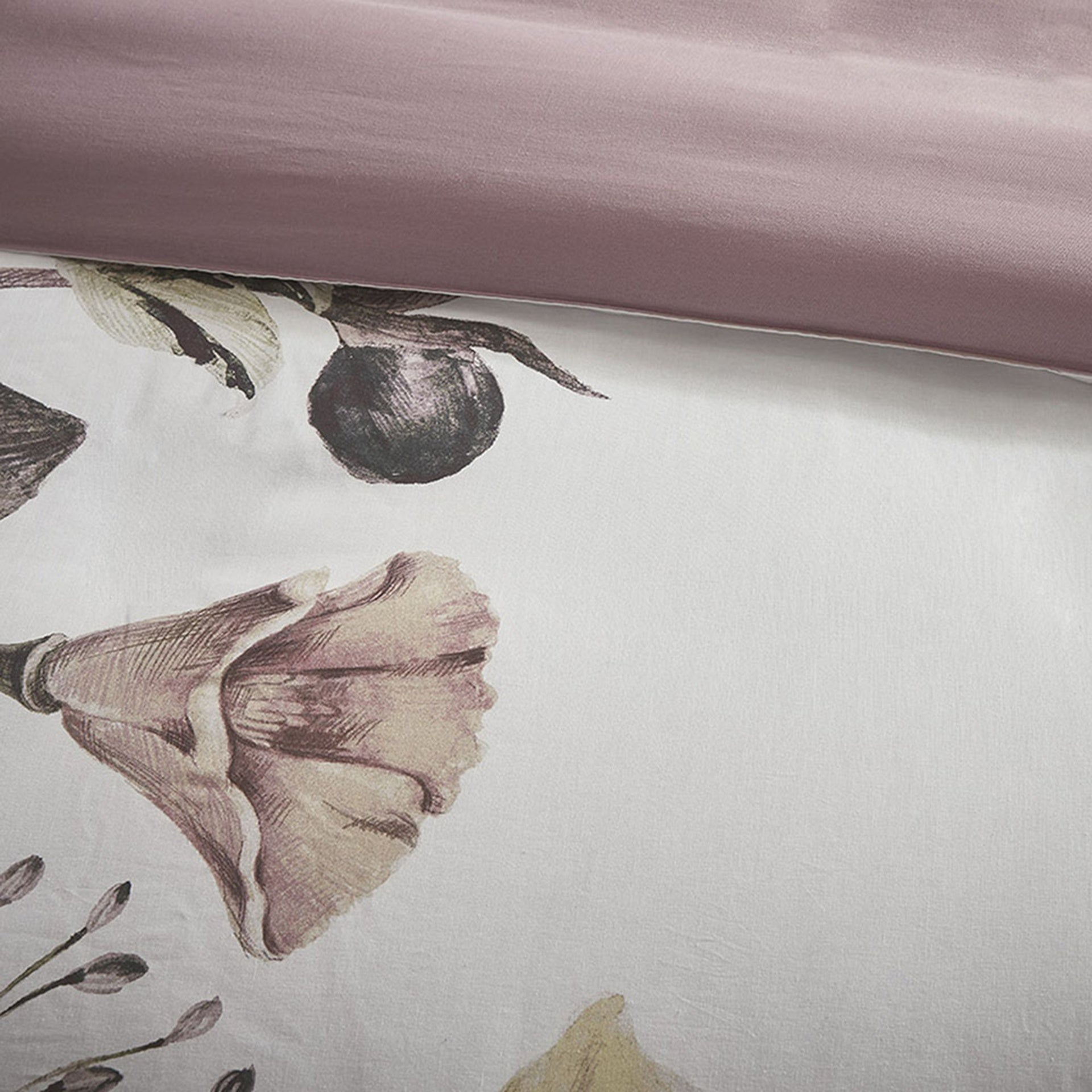 King/Cal King 3 Piece Cotton Printed Duvet Cover Set