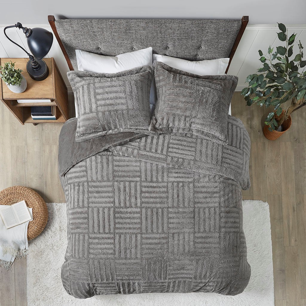 King/Cal King Fur Down Alternative Comforter Mini Set