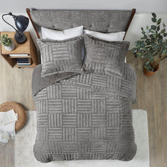 King/Cal King Fur Down Alternative Comforter Mini Set