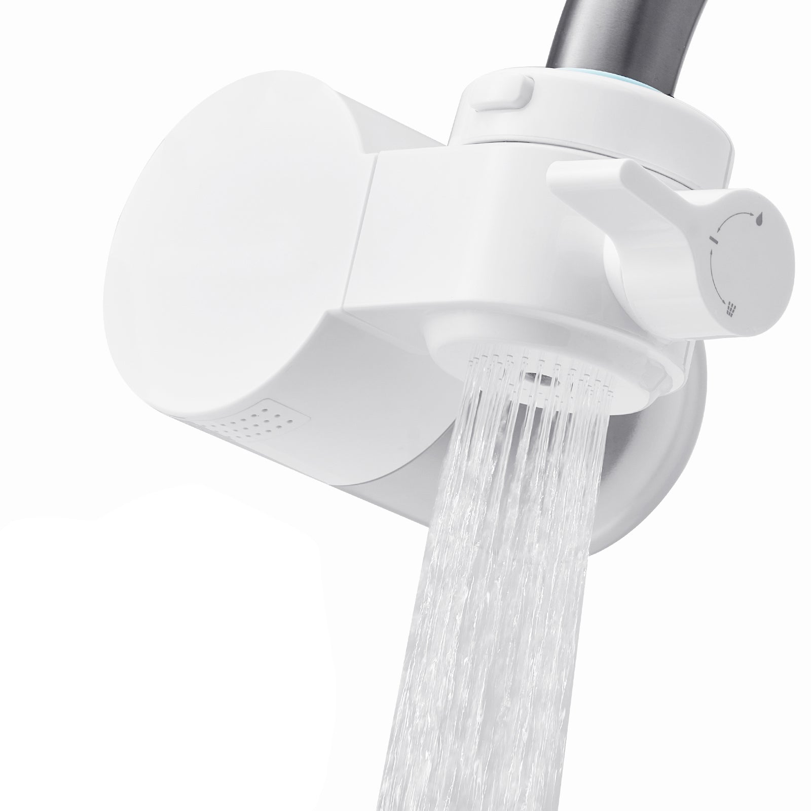 Faucet Mount Water Filters Sink Water Purifier for Kitchen White Horizontal