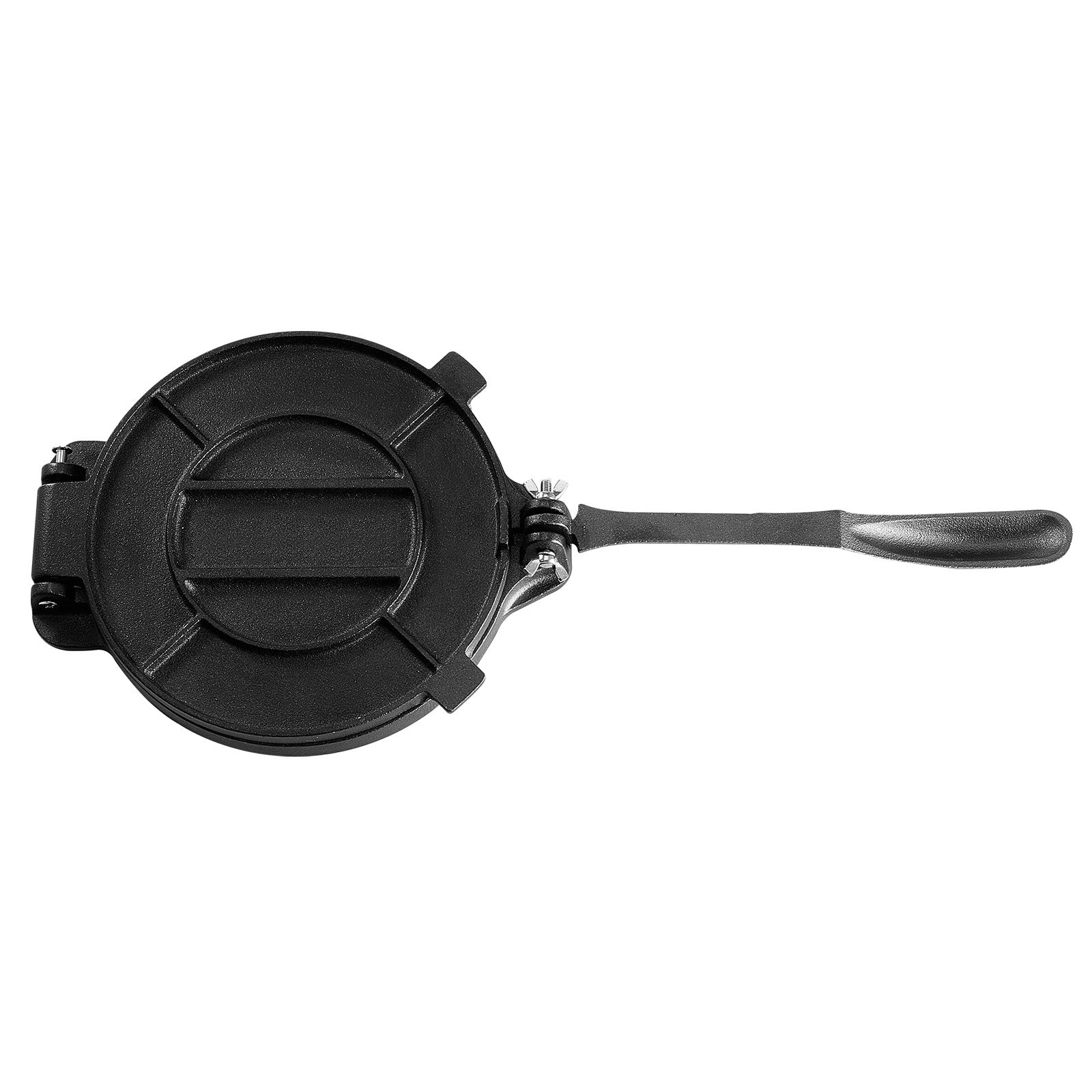 Tortilla Press, 10 Inch Tortilla and Roti Maker, Cast Iron Heavy Duty Tortilladora Press, Pre-Seasoned Pataconera Maker with 100 Pcs Parchment Paper, Dough Maker for Flour Tortilla, Tawa, Silver