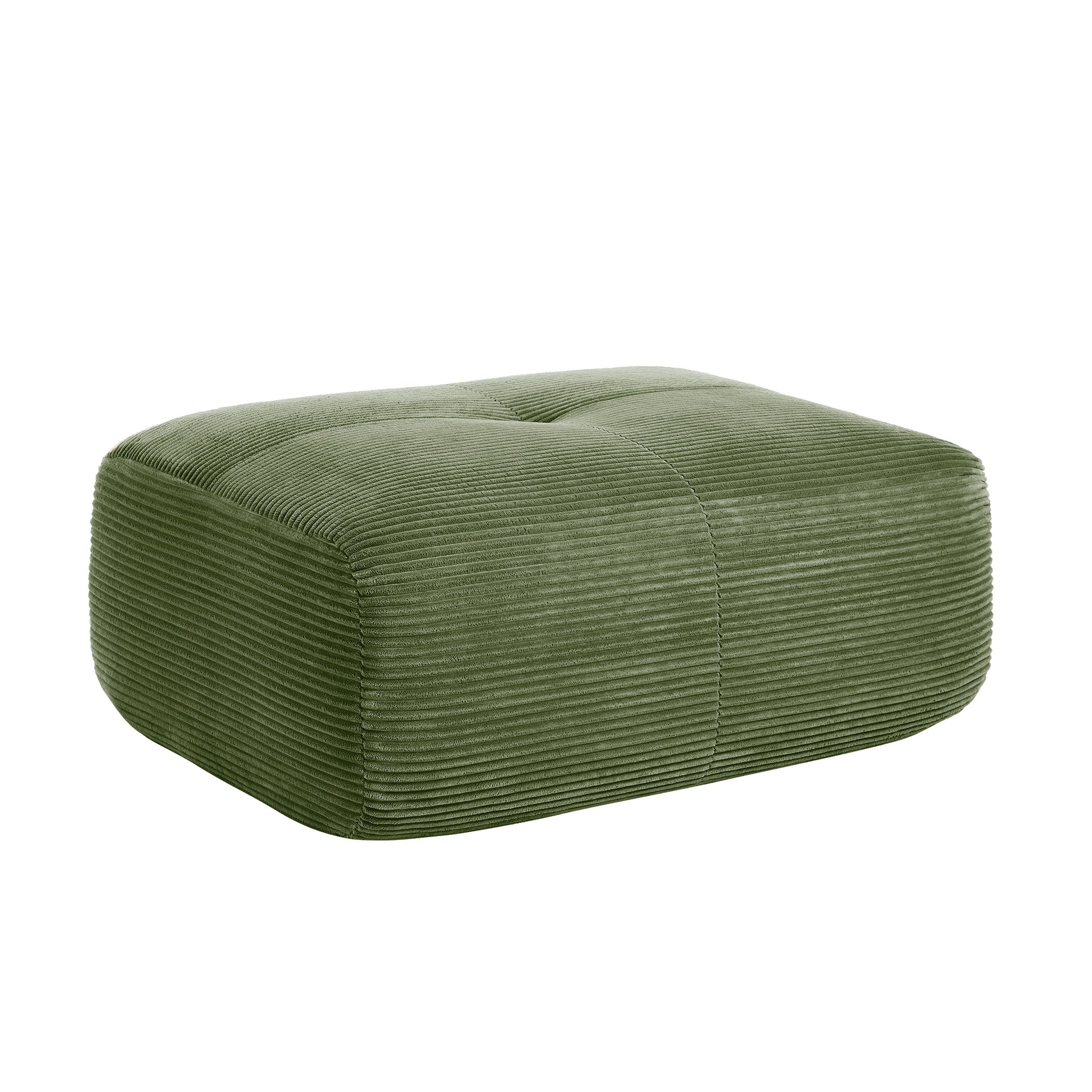 Hamlet LSF&RSF Corner Sofa W/Pillows Corduroy- Olive green