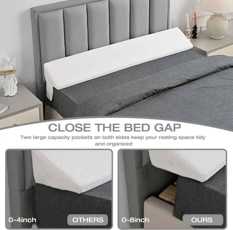 Air layer fabric gap pillow(white)Diamond-shaped pocket137*24.5*15cm
