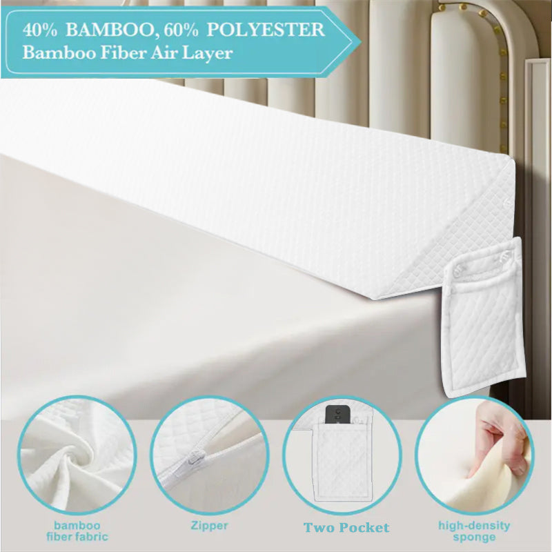 Air layer fabric gap pillow(white)Diamond-shaped pocket137*24.5*15cm