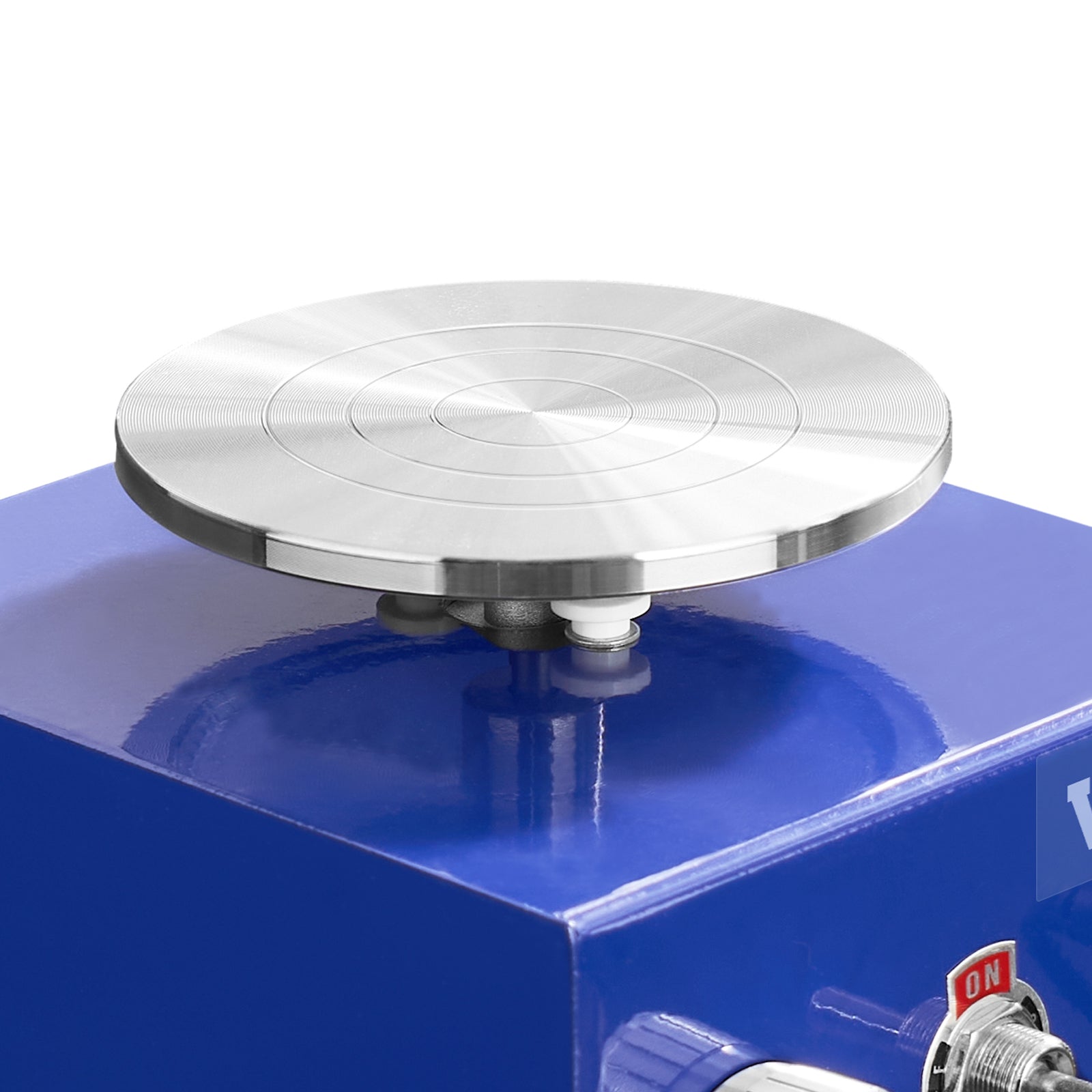 Mini Pottery Wheel, for Kids or Beginners, 2 Turntables 2.6in/3.9in Ceramic Wheel Machine, Adjustable 0-300RPM Speed ABS Detachable Basin, 17 Pottery Accessories, Work Art Craft DIY, 30W, Blue
