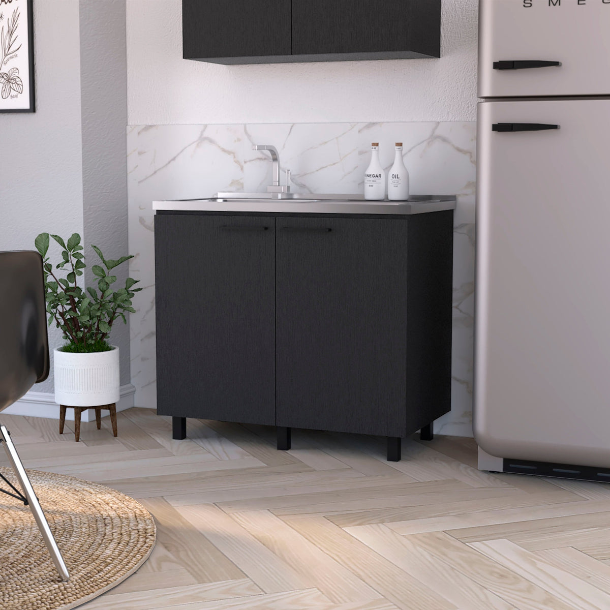 Wenge 2 Utility Sink and Cabinet
