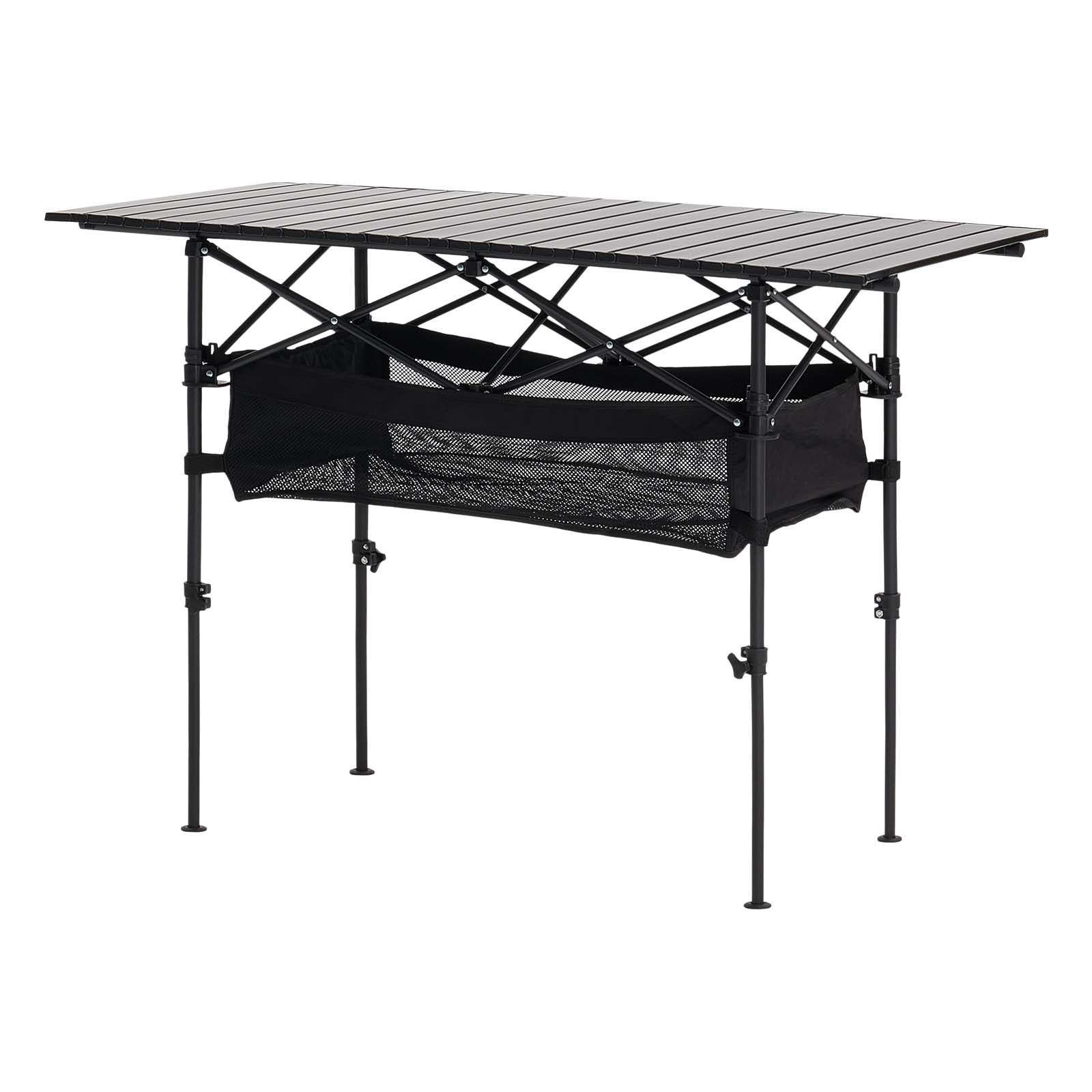 Folding Portable Camping Table Aluminum Outdoor Picnic Roll up Table Storage Bag