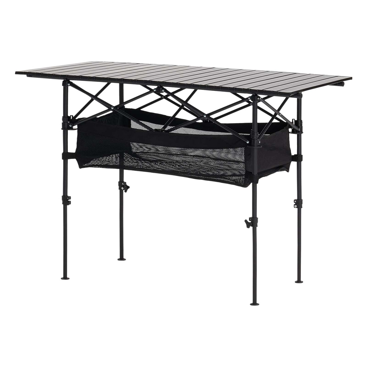Folding Portable Camping Table Aluminum Outdoor Picnic Roll up Table Storage Bag