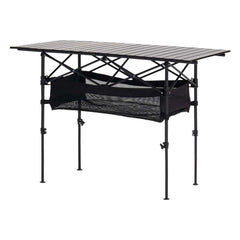 Folding Portable Camping Table Aluminum Outdoor Picnic Roll up Table Storage Bag