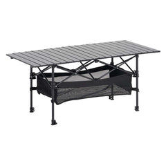 Folding Portable Camping Table Aluminum Outdoor Picnic Roll up Table Storage Bag