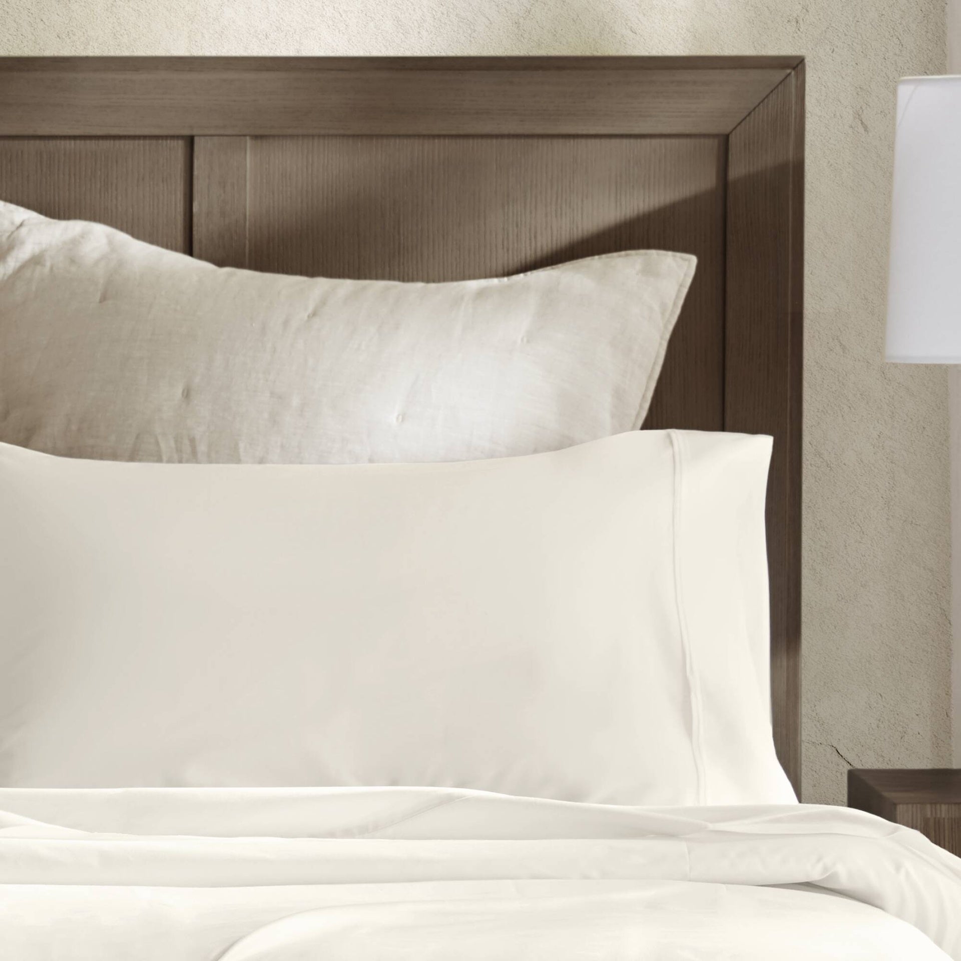 4 Pieces King Sateen Sheet Set,Ivory