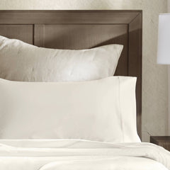4 Pieces King Sateen Sheet Set,Ivory