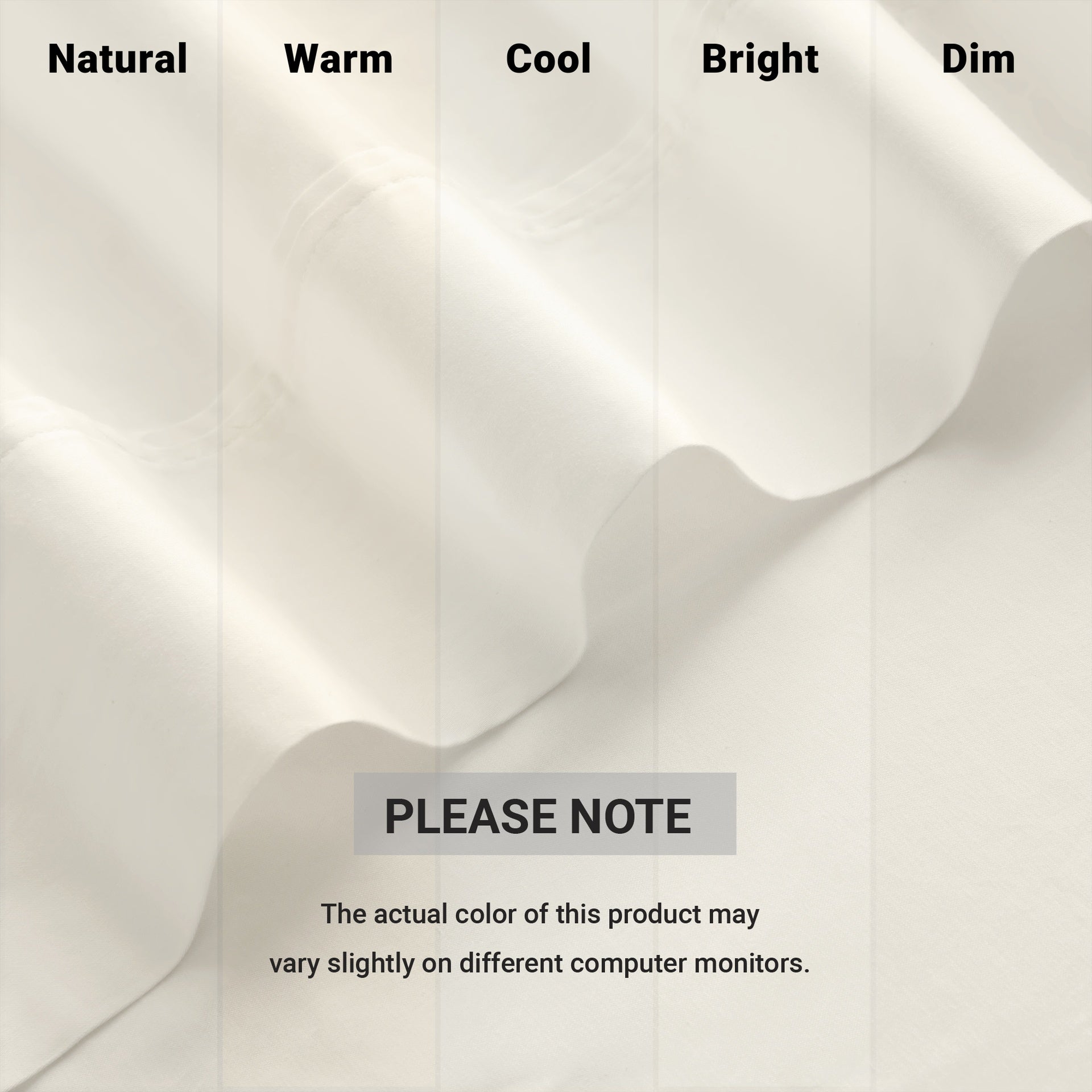 4 Pieces King Sateen Sheet Set,Ivory