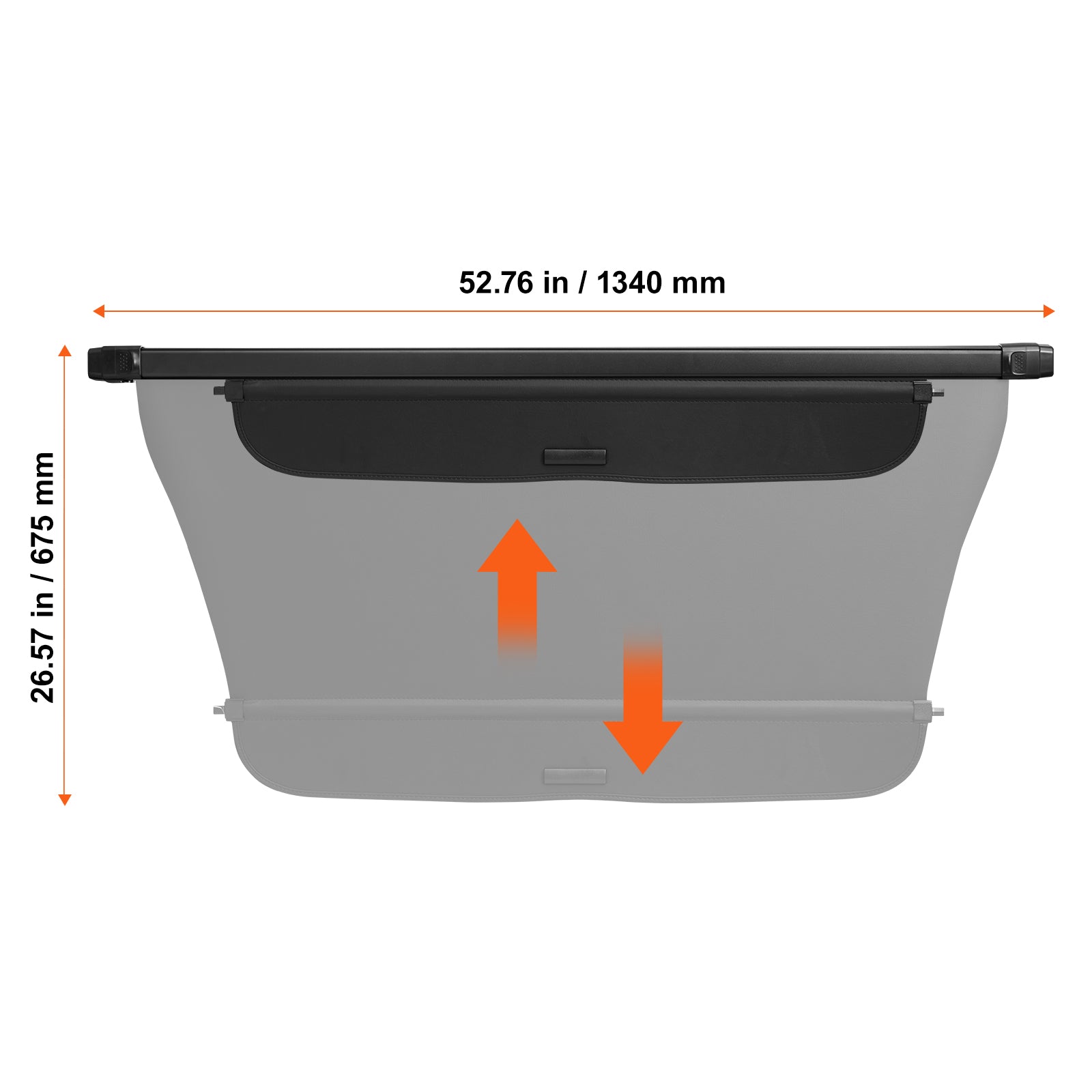 Retractable Cargo Cover for Honda CRV 2023-2024 Upgraded Rear Trunk Cover