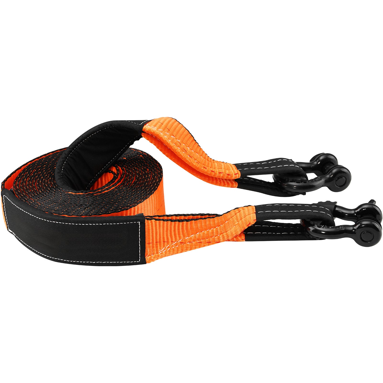 Off-Road Recovery Kit, 3" x 30', Heavy Duty Winch Recovery Kit with 30000 lbs Tow Straps, 44092 lbs D-Ring Shackles, Shackle Receiver, Snatch Block Pulley, Gloves, Storage Bag for ATV Jeep Truck