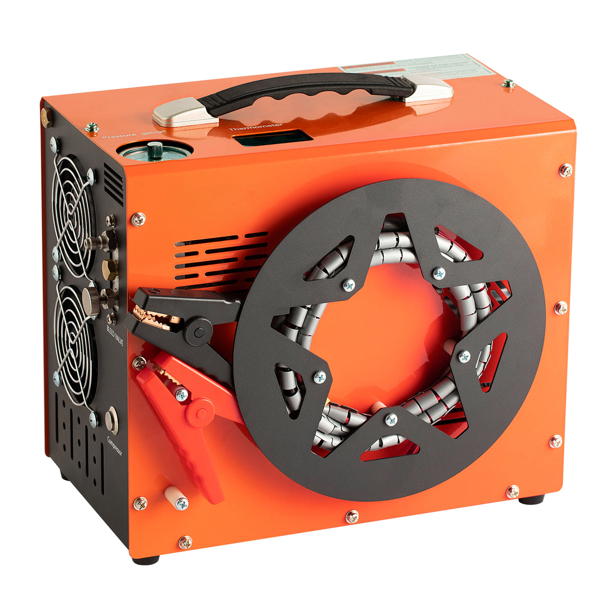 PCP Air Compressor, 4500PSI/30Mpa Portable PCP Compressor with Built-in Power Converter, Auto-Stop | DC12V/AC120V | Oil & Water-Free Compressor Pump