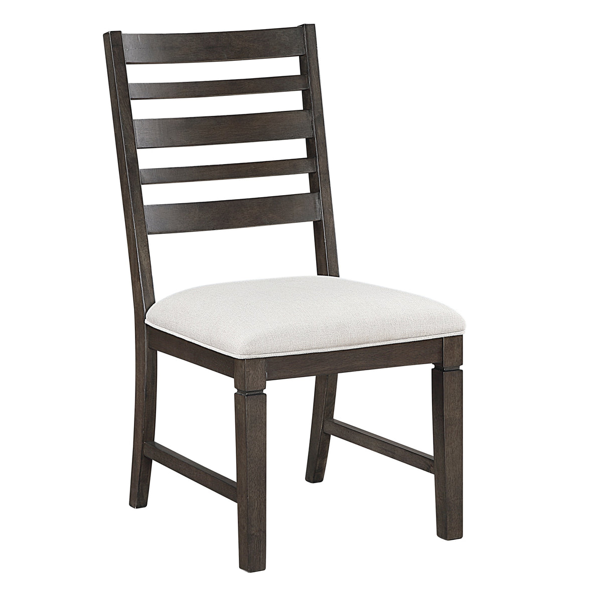 Classic Style Dark Espresso Finish Side Chairs Set of 2pc, Upholstery Seat Wooden Dining Furniture