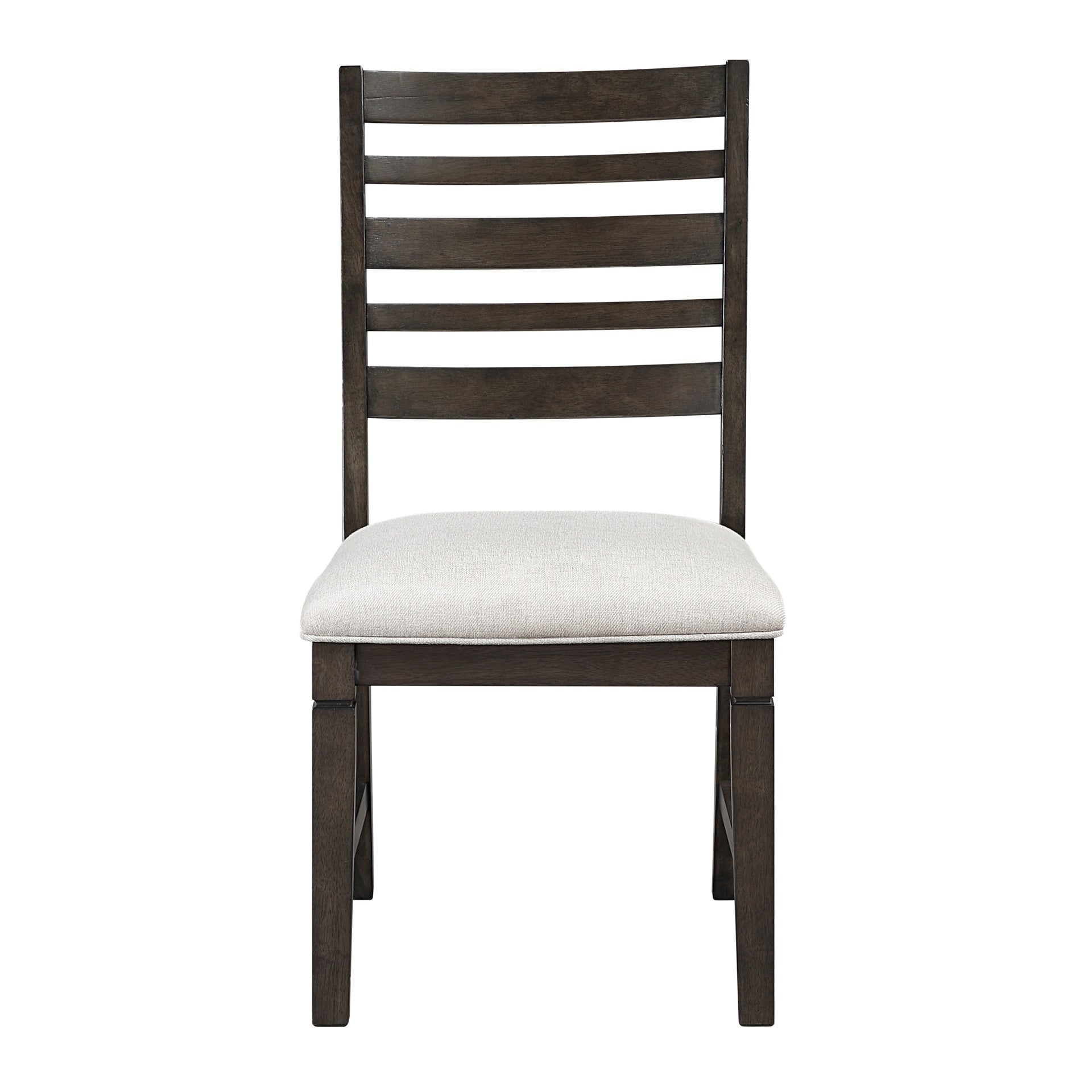 Classic Style Dark Espresso Finish Side Chairs Set of 2pc, Upholstery Seat Wooden Dining Furniture