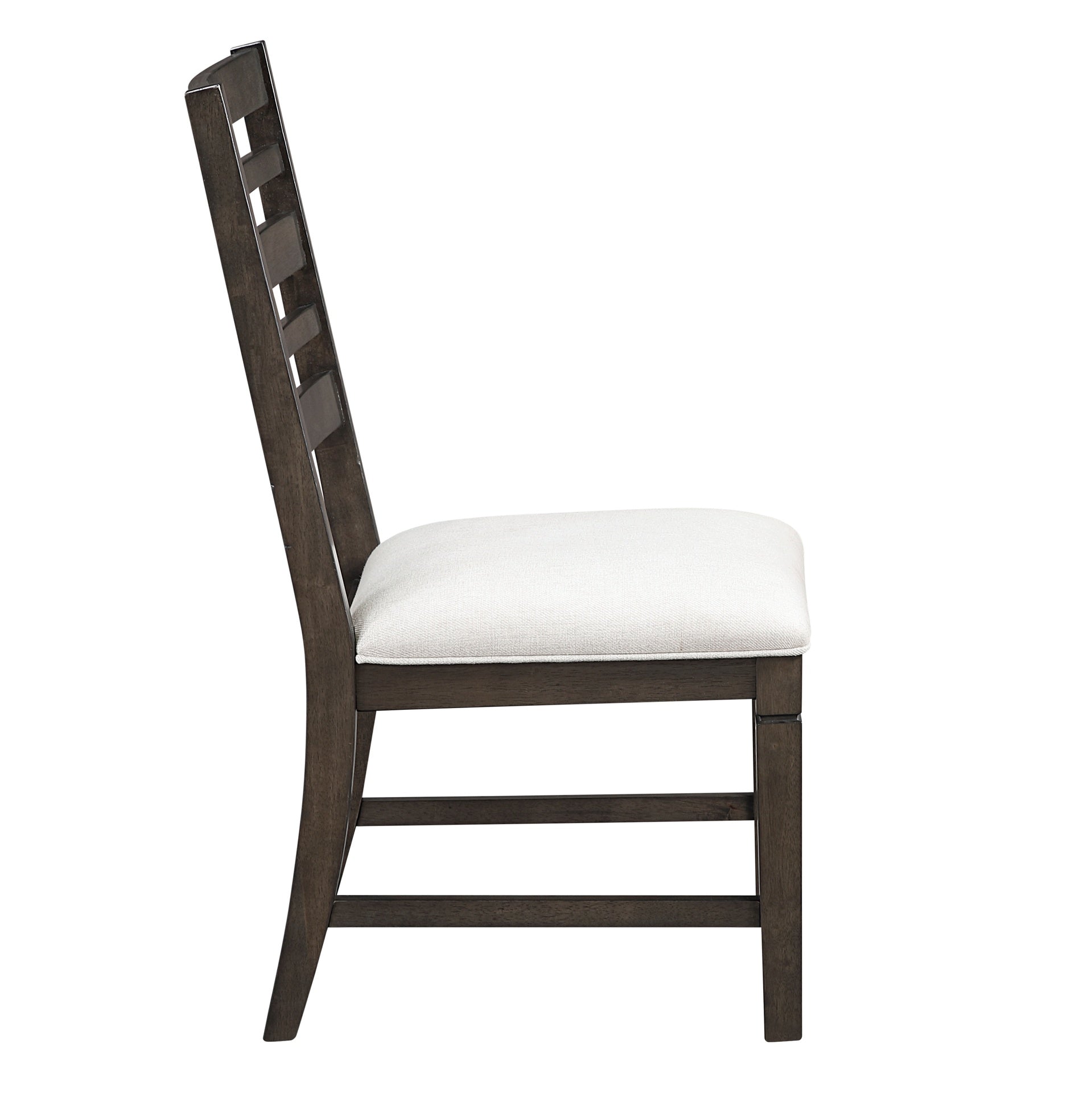 Classic Style Dark Espresso Finish Side Chairs Set of 2pc, Upholstery Seat Wooden Dining Furniture