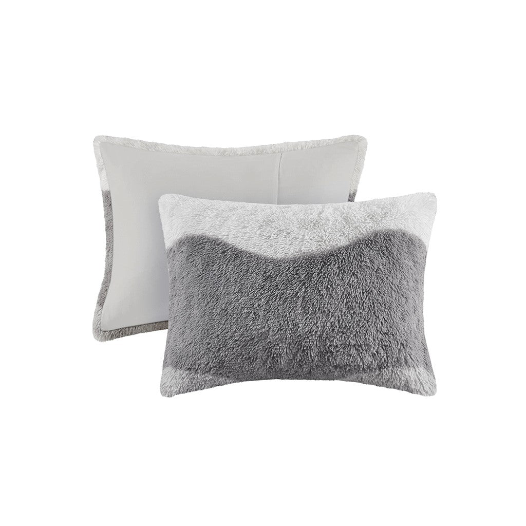 Twin/Twin XL Ombre Shaggy Faux Fur Comforter Set