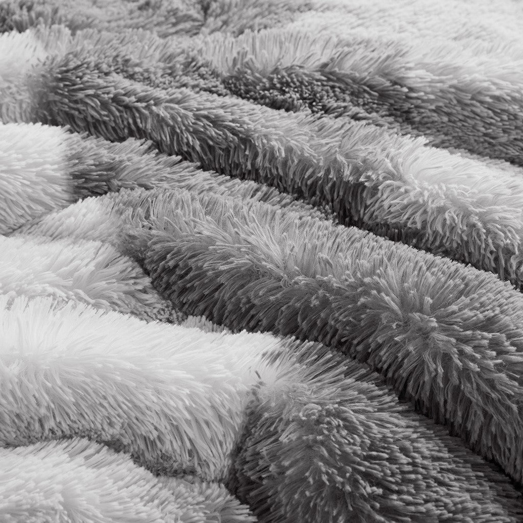 Twin/Twin XL Ombre Shaggy Faux Fur Comforter Set