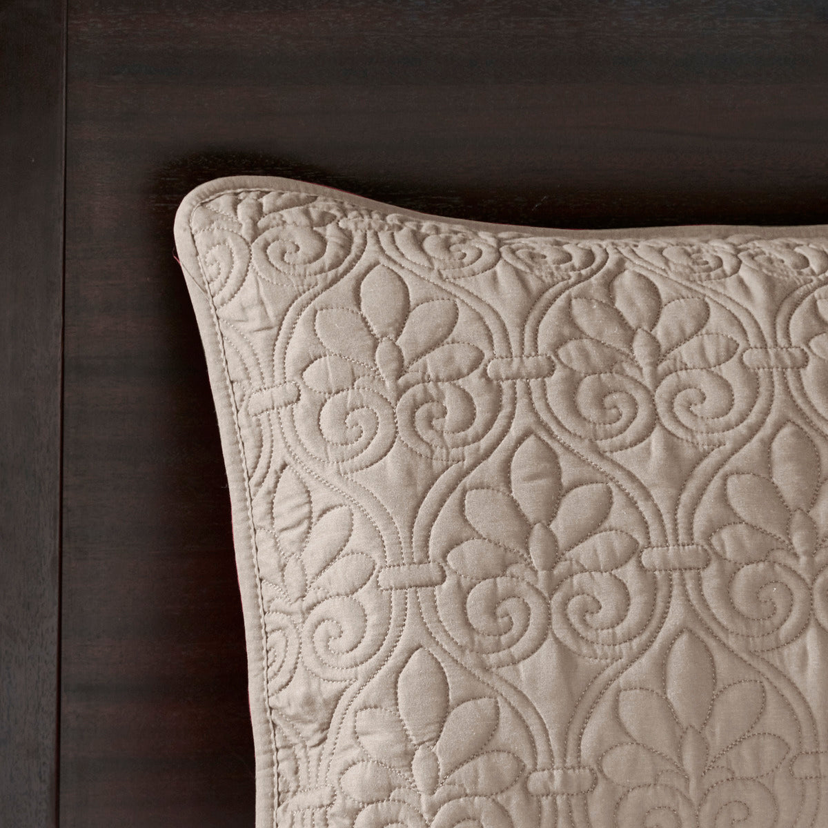 Reversible Bedspread Set Khaki Queen